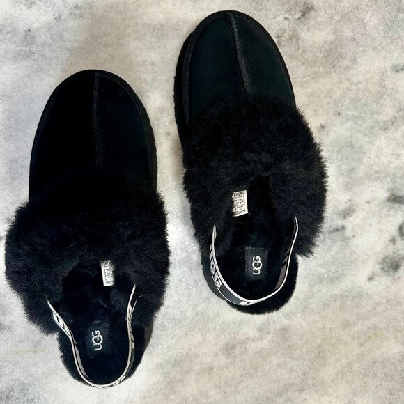 UGG Disquette Women's Slipper, Size 10 - Black - Picture 3 of 8